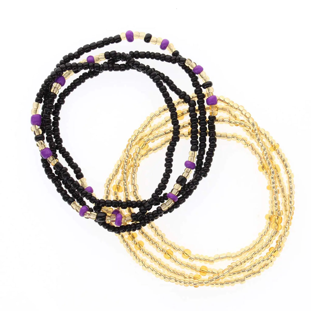 African Waist Beads Set – Colorful Body Jewelry & Waist Chain