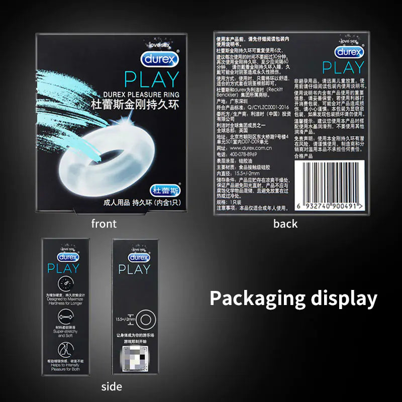 Durex Reusable Silicone Penis Ring for Erection Support